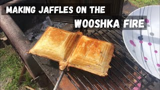 Making Jaffles on the Wooshka Fire [upl. by Rabjohn]