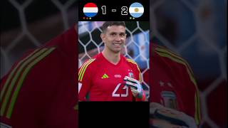 Netherlands vs Argentina penalty shot 3×4 22 highlight Excellent match messi [upl. by Doownil]