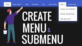 How to Create MENU amp SUBMENU in WordPress  Add MENU in Wordpress Website  WordPress Tutorial [upl. by Justina]