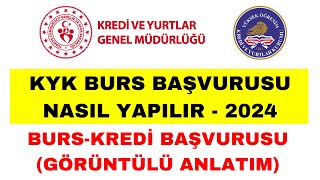 2024 KYK Burs Başvurusu Nasıl Yapılır  KYK Kredi Başvurusu Nasıl Yapılır [upl. by Michella]