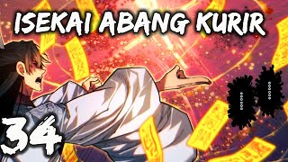 Manhwa Overpower Isekai Abang Kurir 34 I ALUR CERITA MANHWA [upl. by Inalej]