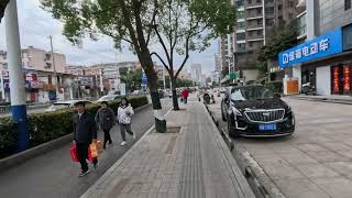 4K HD10 bitHefei Anhui China Near Yuexi Road and Huangshan Road street Walk 中国安徽合肥岳西路和黄山路附近行走 [upl. by Tobye]