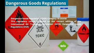 Dangerous Goods Regulations [upl. by Ylurt737]