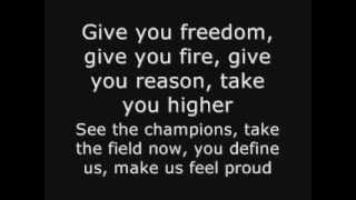 K´naan  Wavin´Flag FIFA World Cup South Africa 2010 Official Theme Song Lyrics [upl. by Partan]