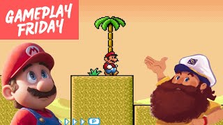 Gameplay Friday Playing Mario eReader levels and talking about the Mario movie [upl. by Marlane]