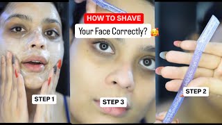 How to shave your facial hair at home IN THREE STEPS omg [upl. by Eki976]