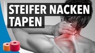 STEIFER NACKEN TAPEN  Kinesiology Anleitung Komplett [upl. by Fabiola810]