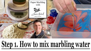 Acrylic Paper Marbling for Beginners Step 1 How to thicken water for acrylic paper marbling [upl. by Evoy]