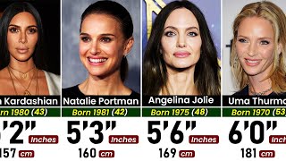 Heights of Famous Hollywood Actresses in 2023 [upl. by Pomona]