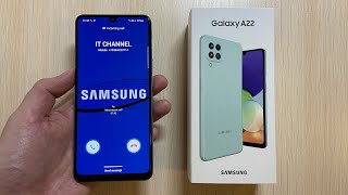 Samsung Galaxy A22 Mint Incoming Call amp Unboxing [upl. by Attennaj]