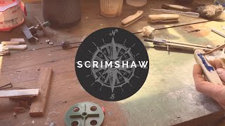 Adding Scrimshaw to a folding knife handle [upl. by Nore]