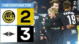 BodøGlimt 2  3 Rosenborg  Høydepunkter [upl. by Eittap]