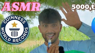 ASMR FASTEST 5000 Triggers WORLD 🌎 RECORD 😱  OUTDOOR [upl. by Aihsiek]