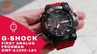 UNBOXING FIRST GSHOCK FROGMAN ANALOG SOLAR GWFA10001A4 [upl. by Ogir]