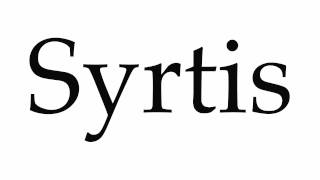 How to Pronounce Syrtis [upl. by Engracia]