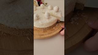 Raffaello Cheesecake 🍰 shortvideo food dessert recipe trending viralvideo [upl. by Nemhauser]