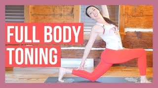 45 min Intermediate Vinyasa Yoga  Full Body Toning Yoga [upl. by Brownson]