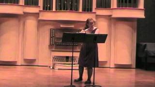 Aubade by Libby Larsen  Kristen Stoner solo flute [upl. by Ainahtan]