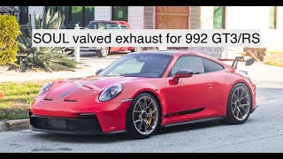 2023 Porsche 911 GT3 992 with Soul performance exhaust valved [upl. by Mariya784]