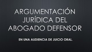 Como hablar en una audiencia de juicio oral  TUTORIAL [upl. by Sudnor]