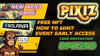 PIXIZio  NEW WEB3 GAME  FREE NFT AND AIRDROP  EARLY ACCESS [upl. by Darn408]