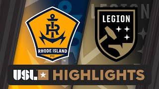 8312024  Rhode Island FC vs Birmingham Legion FC  Game Highlights [upl. by Ahseket]