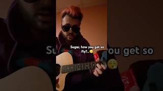 Sugar how you get so fly 😮‍💨 fypmusic babybash sugasuga acousticguitar coversong talent [upl. by Niroc]