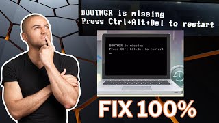 How to fix BOOTMGR is missing Press CtrlAltDel to restart Press ctrlaltdel to restartcs tech [upl. by Nayarb607]