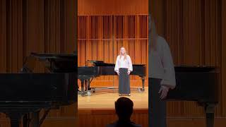 Becca Lipsky MezzoSoprano ‘25 singing “Widmung” [upl. by Helene]