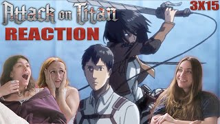 Attack on Titan SUB  3x15 Descent  Reaction [upl. by Ppilihp957]