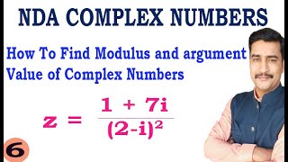 How To Find Modulus and argument Value of Complex Numbers NDA Examples [upl. by Seif]