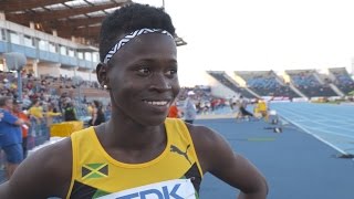 IAAF WU20 Championships Bydgoszcz 2016 400m Women Final Bronze Junelle BROMFIELD JAM [upl. by Ardek]