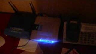 Linksys WRTP54G WirelessG Vonage review [upl. by Ailil380]