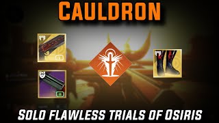 Solo Flawless Trials of Osiris Cauldron Solar Warlock w Sunshot Destiny 2 [upl. by Cordelie322]