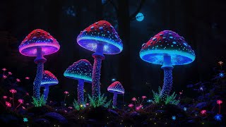 Fall Asleep In Under 3 Minutes  Enchanted Mushroom Forest Ambience Relaxing Music Nature Sounds [upl. by Bergstrom]