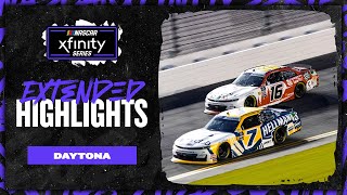 NASCAR Official Extended Highlights  NASCAR Xfinity Series from Daytona International Speedway [upl. by Ledoux]