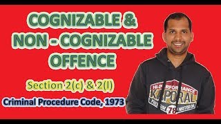 Cognizable and Non  Cognizable Offences  Section 2c  Section 2l  Criminal Procedure Code [upl. by Web259]