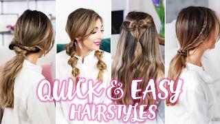 How To Quick  Easy Hairstyles  Amelia Liana [upl. by Amoakuh28]