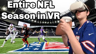 I Spent An Entire NFL Season In Virtual Reality [upl. by Ronaele363]