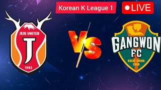 Jeju United vs Gangwon Footb Korean K League 1 live score match live [upl. by Lzeil]