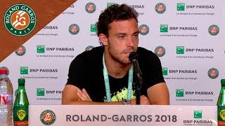 Marco Cecchinato  Press Conference after Quarterfinals  RolandGarros 2018 [upl. by Laforge184]