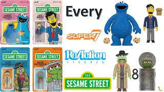 see newer video Every Super7 ReAction Sesame Street Action Figure 375quot Comparison List [upl. by Idolla]