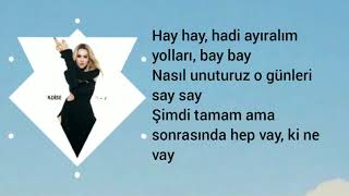 Hadise  Hay Hay Sözleri  Lyrics Video [upl. by Ddal158]