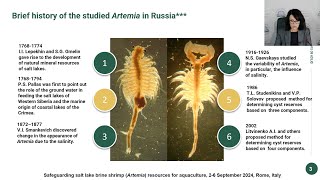 Artemia biodiversity in Russia  Safeguarding Artemia resources [upl. by Shere]