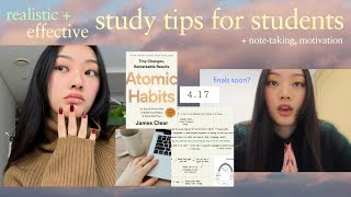 8 realistic  effective study tips and advice 📚note taking study techniques motivation [upl. by Nagle]