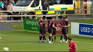 PORTADOWN V BALLYMENA UNITED BBC SPORT HIGHLIGHTS  2024 IRISH PREMIERSHIP FOOTBALL [upl. by Eednak785]