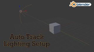 Setting up lights to automatically point at your object in Blender [upl. by Zephan]