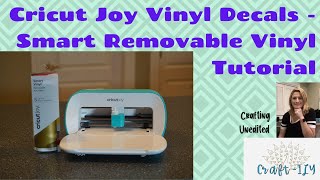 Cricut Joy Vinyl Decals  Smart Removable Vinyl Tutorial [upl. by Tenneb]