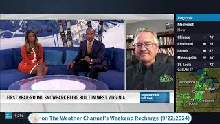 Snow Park Interview on The Weather Channel [upl. by Earvin]