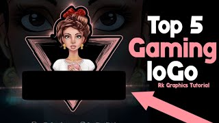 Top 5 Girl Gaming Logo By RK Graphics  Girl Mascot Gaming Logo 2020  Trending logo 2020  New logo [upl. by Zahavi956]